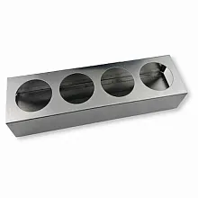 Подставка для соусов 4 ячейки 36*10*8 см. нерж. MGsteel /1/24/