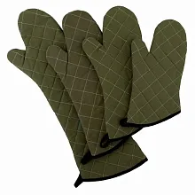 Рукавица термостойкая с 1-м выделенным пальцем 33 см. (до +220 °С) хлопок MGprof /1/