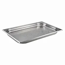 Гастроемкость 1/1 h=40 мм. 5,5 л. нерж. перфорированная d=6 мм. MGsteel /1/6/
