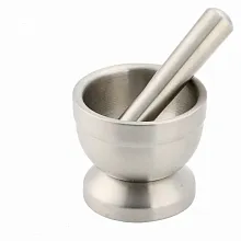 Ступка d=11,8 см. h=11 см. с пестиком 14 см., нерж. упрочненная MGsteel /1/