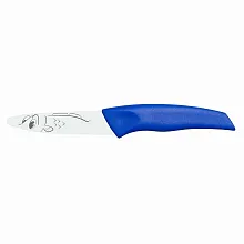 Нож для чистки овощей 90/200 мм. синий KIDS Icel /6/