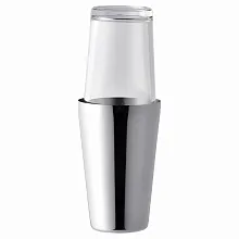 Шейкер 0,8 л. нерж. со стеклянным стаканом Бостон MGsteel /1/