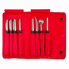 Набор для карвинга 8 пр. нерж. с пластик ручкой Icel /1/