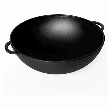 Сковорода Wok d=26 см. h=9 см. чугун, с 2 ручками /1/