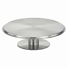 Подставка для торта d=30,5 см. h=9 см. нерж. вращающаяся APS /1/8/