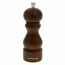 Мельница для соли h=14 см. (темное дерево) De Buyer /1/6/