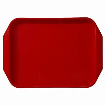 Поднос 38*27 см. красный поверхность классик (163) MG /10/