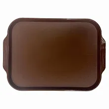 Поднос 45*35,5 см. темно-коричневый поверхность шагрень MG /1/10/