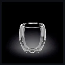 Стакан 300 мл. d=75 мм. h=100 мм. с двойными стенками Термостекло Wilmax /1/60/