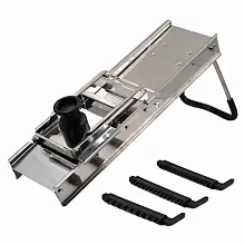 Мандолина (овощерезка) нерж. 40*12 см. с 3-мя насадками MGsteel /1/