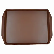 Поднос 42*30 см. темно-коричневый поверхность шагрень MG /1/10/