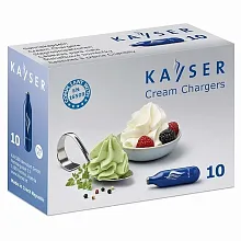 Баллончики для сифона для взбивания сливок (N2O) 10 шт/уп KAYSER /1/