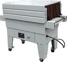 Термоусадочный тоннель Hualian Machinery BS-4535LA для PE пленки (сетчатый конвейер)