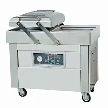 Напольная двухкамерная вакуум-упаковочная машина Hualian Machinery DZ-400/2SB SS (нерж.)