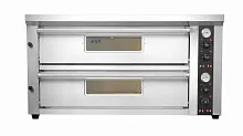 Печь для пиццы электрическая 2-камерная с подом 69.2*133 см Kocateq EPC2/130x70TT