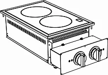 Плита индукционная встраиваемая Apach Chef Line SLDI7I4