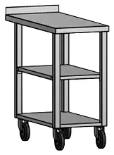 Стол рабочий в горячий цех L=600 RoboLabs KF049-00-600А