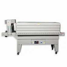 Термоусадочный тоннель Hualian Machinery BS-6535LA для PE пленки (сетчатый конвейер)