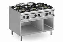 Плита газовая 6 конфорочн.900 сер. Apach Cook Line APRG-129P/PL