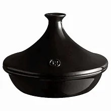 Тажин 1,80 л. d=270 мм. h=200 мм. с крышкой черный керам Emile Henry /1/