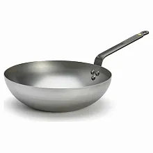 Сковорода Wok d=28 см. h=8,5 см. 2,4 л. белая сталь De Buyer /1/6/