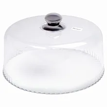 Крышка для торта d=30 см. h=13 см. п/п с ручкой нерж. MGprof /1/40/200/