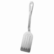 Лопатка 35 см. изогнутая рабочая часть 15*7,7 см. нерж. перфорированная MGsteel /1/144/
