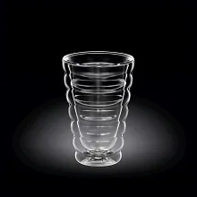 Стакан 300 мл. d=85 мм. h=135 мм. с двойными стенками Термостекло Wilmax /1/60/