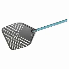 Лопата для пиццы прямоугольная перфорированная 36*36 см. l=150 см. алюминиевая Evoluzion Gimetal /1/