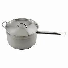 Сотейник 10 л. нерж. d=29,5 см. h=16 см. с 2 ручками с крышкой тройное дно (индукция) MGsteel /1/