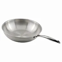 Сковорода Wok d=34 см. h=9 см. нерж. (индукция) MGsteel /1/