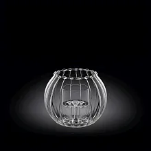 Подсвечник d=70/45 мм. h=90 мм. рельефный Термостекло Wilmax /1/48/