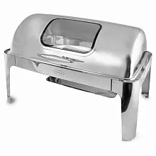 Чафиндиш (мармит) 9 л. 1/1 со стеклянной крышкой MGsteel /1/