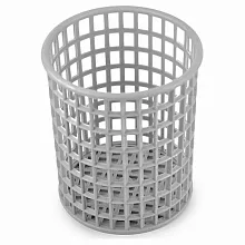 Емкость для столовых приборов (стакан) d=110 мм. h=127 мм. перфорированная серый п/п Tribeса /1/40/