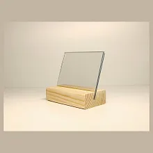 Держатель для ценников и табличек 7,5*4 см. h=7 см. деревянный /1/