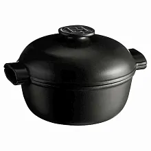 Кастрюля 4,0 л. d=27,0 см. h=20 см. с крышкой (индукция) графитовая керам Emile Henry /1/