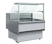 Витрина среднетемпературная Полюс Carboma GC110 SM 1,25-1, с боковинами, 0011-9006, холодильная