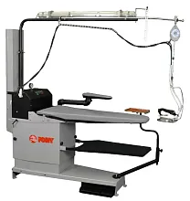 Стол гладильный Pony GENUS-S фикс. выс., GFV, доп. пов. с нагр F.3R, осв.+рельс+под. (11,16,21)