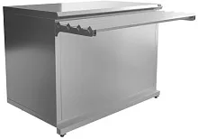 Прилавок нейтральный Luxstahl ПН-1500 Premium (нерж.)