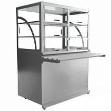 Прилавок холодильный Luxstahl ПХК (С)-1500 Premium (нерж.)