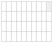 Решетка на 40 ячеек (50х100мм) для тестоделителей Vitella серии SQG