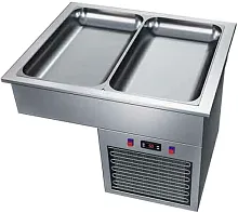 Салат-бар холодильный встраиваемый drop-in 2*GN1/1 Astropit АМВХ2-0730