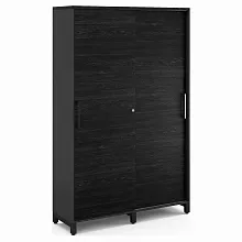 Шкаф-купе гардероб Kobor HKG/5-120/40/M black/wood