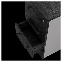 Тумба приставная Kobor TS4-40/70 aluminum/wood