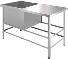 Ванна моечная Assum ВСРП-С-4/15-Л (1500х600х850) без борта