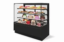 Витрина кондитерская Chilz VETE II KUB LUX 90 черный мат./металлик/крашенная (ВК269 (285-527))