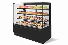 Витрина кондитерская Chilz Vete II kub 90, Чёрный муар/Металлик (VG033.B9005M)