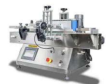 Автоматический этикетировщик для круглой тары с датером Hualian Machinery HLMT-130D