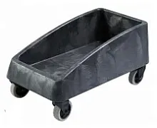 Тележка для контейнеров SLIM L 51.6см w 29см h 26см пластик TRUST 1814BK