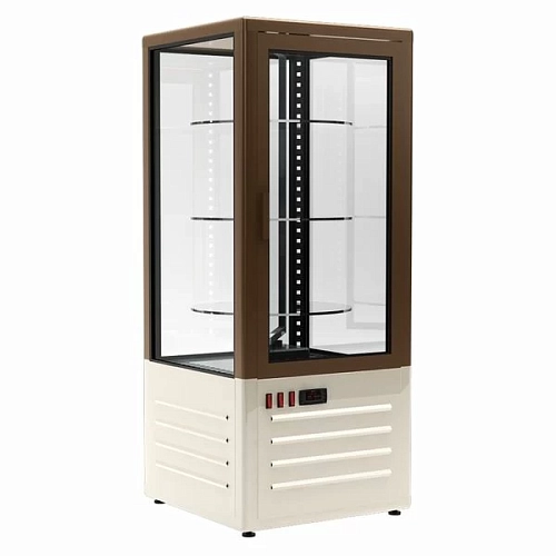 Витрина кондитерская Полюс Carboma D4 VM 120-1 (R120C), бежево-коричневая 1015-0102